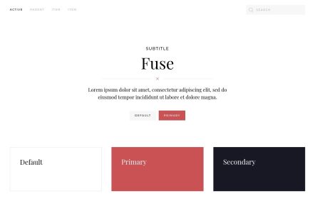 Fuse Joomla template UI Elements in White Bordeaux Style