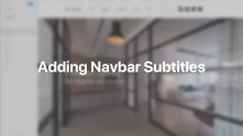 Navbar Subtitles Documentation Video for Joomla