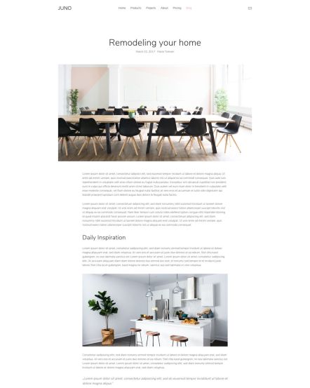 Juno Joomla template Post Layout