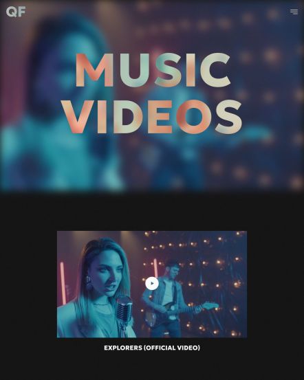 Quantum Flares Joomla template Music Videos Layout