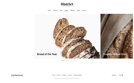 District Joomla template Gallery Layout