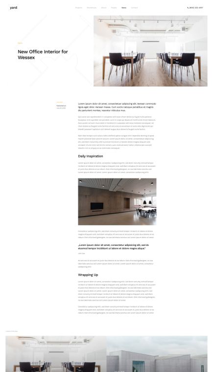 Yard WordPress Theme Post Layout