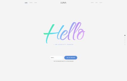 Luna WordPress Theme Rainbow Style