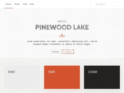 Pinewood Lake WordPress Theme Default Style