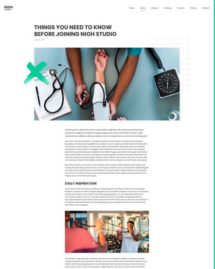 Nioh Studio WordPress theme Post Layout
