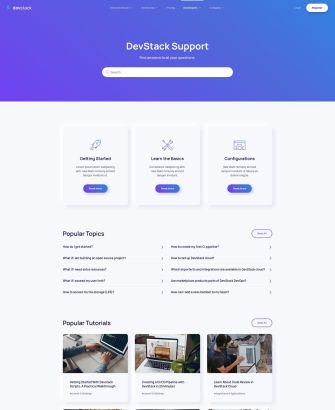 Support Layout