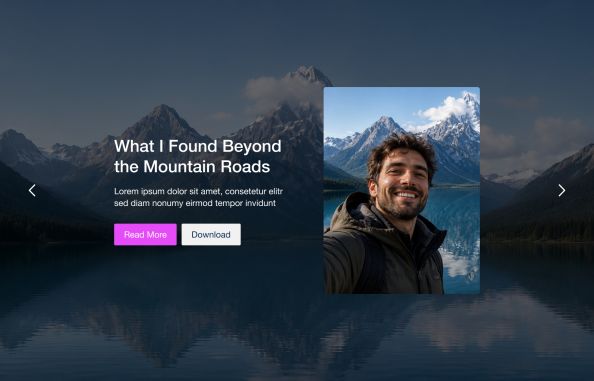 Slideshow Max 1 Element for YOOtheme Pro page builder
