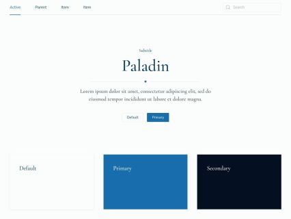 Paladin Joomla Template Light Blue Style