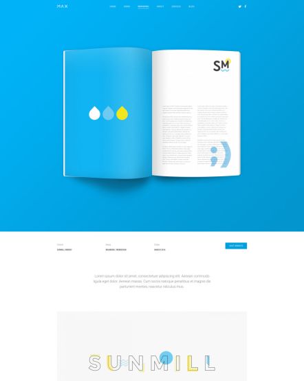 Max Joomla template Case Study Layout