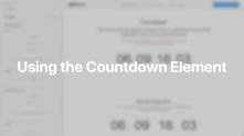 Countdown Element Documentation Video for WordPress