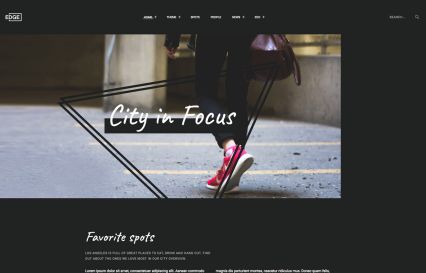 Edge WordPress Theme Yellow Style