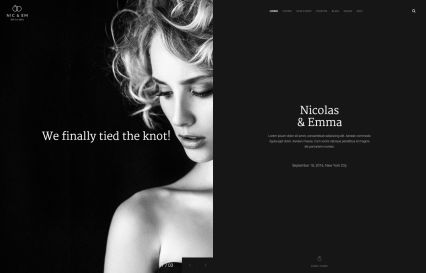 Nic & Em Joomla Template Photographer Style