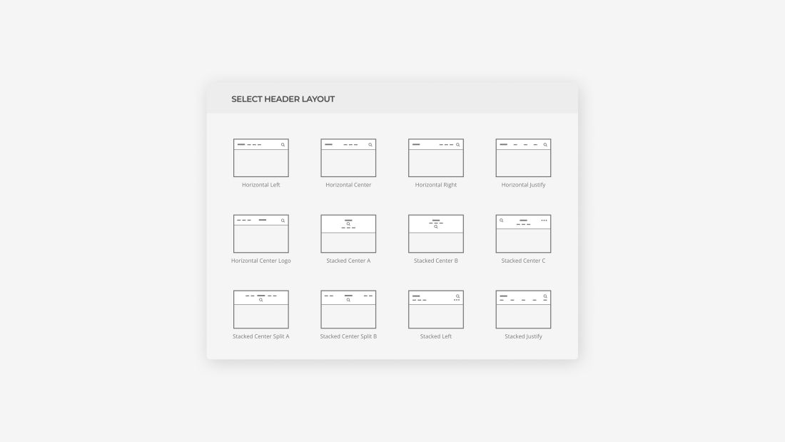 Header and Navbar Layouts