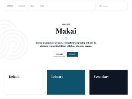 Makai WordPress Theme Default Style