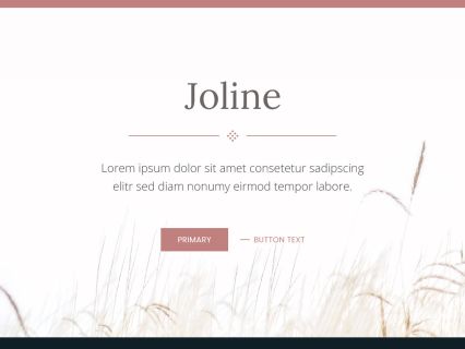 Joline Joomla Template Light Pink Style