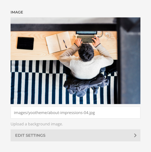 Background image settings