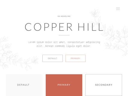 Copper Hill WordPress Theme Default Style