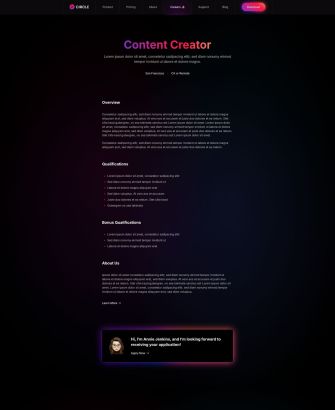 Job Description Layout