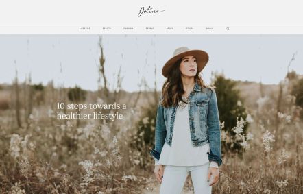 Joline Joomla template Home Page in Light Green Style