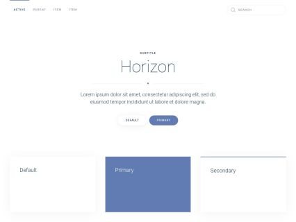 Horizon Joomla Template White Dove Style