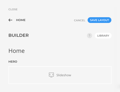 Save or cancel a layout