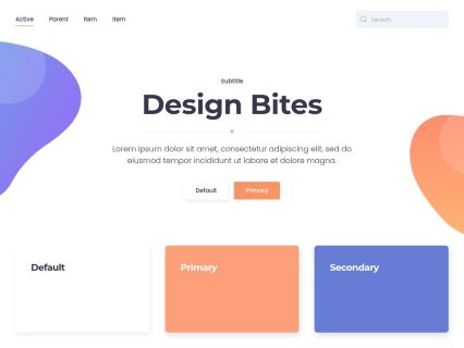 Design Bites WordPress Theme White Orange Style