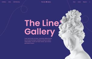 Line Gallery Colored-Blue Style