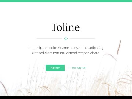 Joline WordPress Theme White Green Style