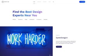 Creative Hub White-Blue Style