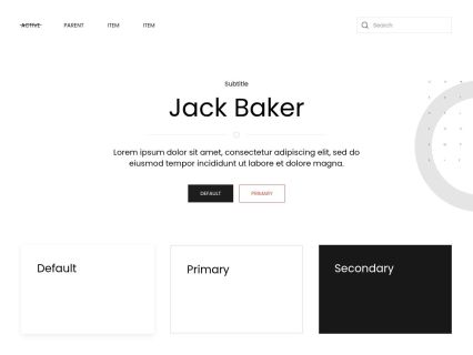 Jack Baker WordPress Theme Default Style