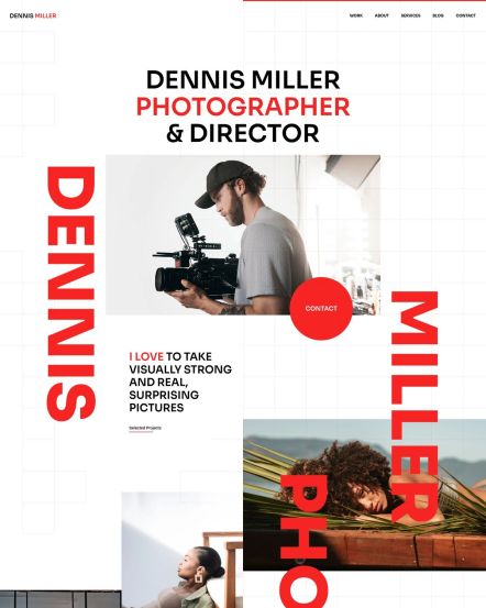 Dennis Miller WordPress theme Home Layout