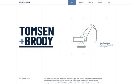 Tomsen Brody Joomla template Home Page in White Dove Style