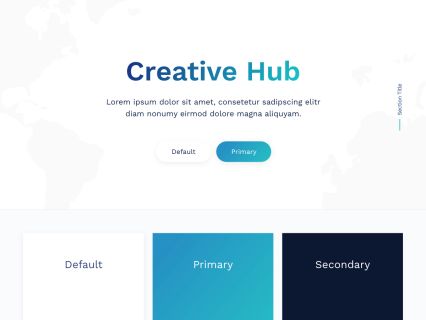 Creative Hub WordPress Theme White Turquoise Style