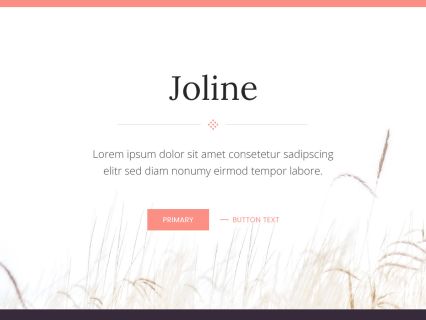 Joline Joomla Template White Salmon Style