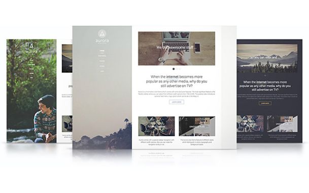 Aurora Theme – January 2015 YOOtheme club theme