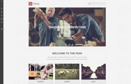 Peak Joomla Template Paper Style