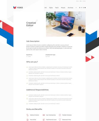 Creative Editor Layout
