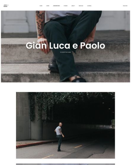 Jack Baker Joomla template Gallery Layout