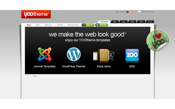 YOOtheme Relaunch – Website relaunch with Joomla 1.5