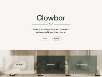 Glowbar Joomla Template Light Green Style