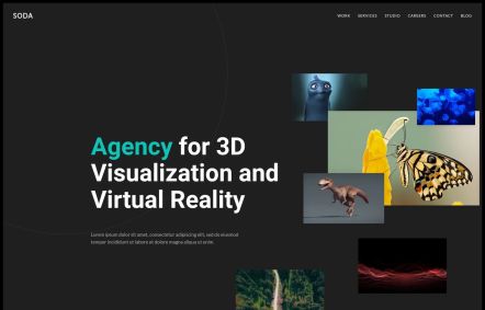 Soda Joomla template Home Page in Default Style