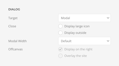 Button dialog