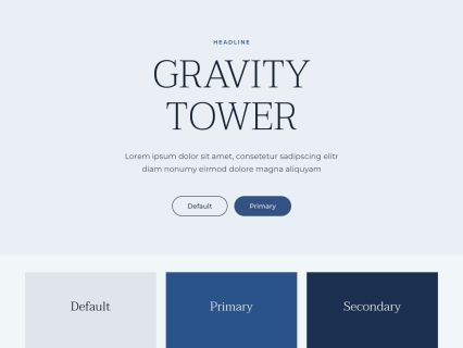 Gravity Tower WordPress Theme Light Blue Style