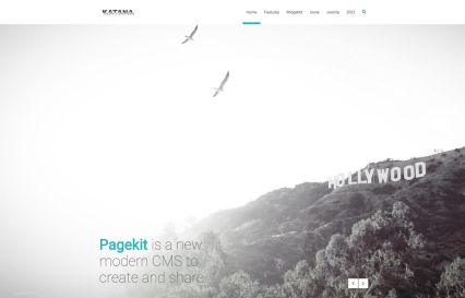 Katana WordPress Theme Turquoise Style