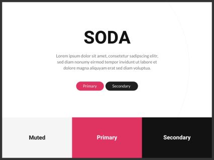 Soda Joomla Template White Pink Style