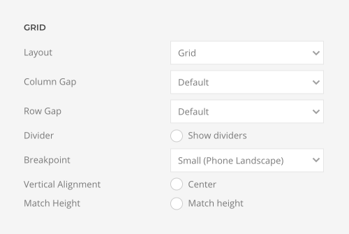 Position options