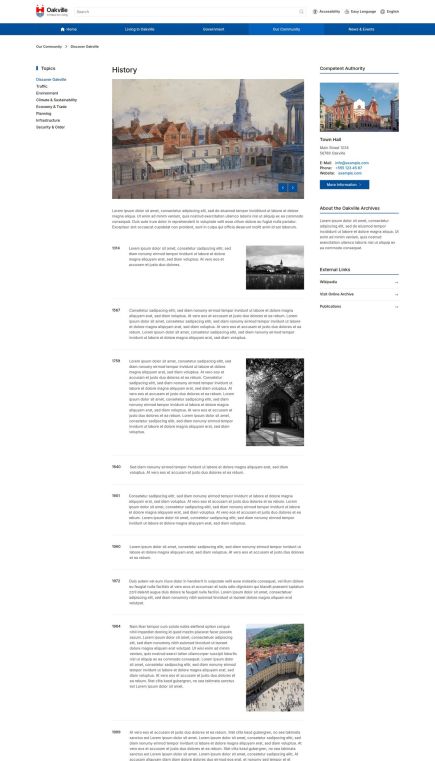 Oakville WordPress Theme Post Custom Layout