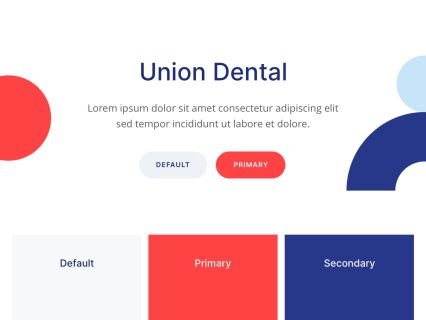 Union Dental WordPress Theme White Red Style