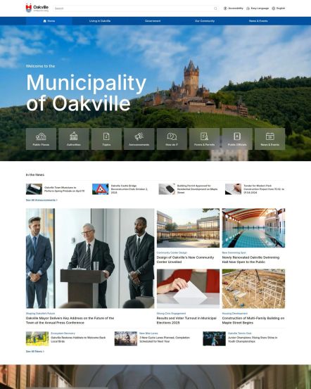 Oakville Joomla template Home Layout