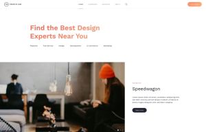 Creative Hub White-Orange Style